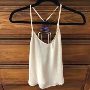 Tan Silk tank top